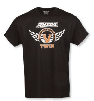 Футболка черная AMSOIL "V Twin"