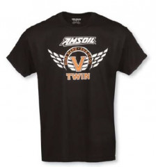 Футболка черная AMSOIL &quot;V Twin&quot;