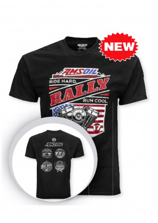 Футболка черная AMSOIL Motocycle Rally