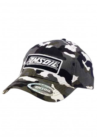 Бейсболка черная AMSOIL Snow Camo Cap