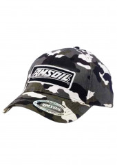 Бейсболка черная AMSOIL Snow Camo Cap