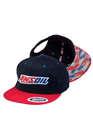 Бейсболка черная/красная AMSOIL Podium