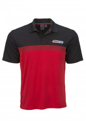 Рубашка-поло мужская черно-красная AMSOIL