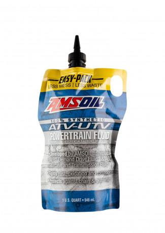 Трансмиссионное масло AMSOIL Synthetic ATV/UTV Powertrain Fluid (0,946л) Easy-Pack
