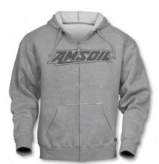 Куртка с накладными карманами (худи) серая AMSOIL