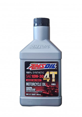 Моторное масло для 4-Такт AMSOIL 100% Synthetic 4T Performance 4-Stroke Motorcycle Oil SAE 10W-30 (0,946л)