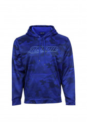 Куртка флисовая (худи) с капюшоном на завязках мужская темно-синяя AMSOIL, разм.L