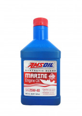 Моторное масло для 4-Такт лод.мот. AMSOIL  Synthetic Blend Marine Engine Oil SAE 25W-40 (0,946л)