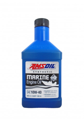 Моторное масло для 4-Такт лод.мот. AMSOIL Synthetic Marine Engine Oil SAE 10W-40 (0,946л)