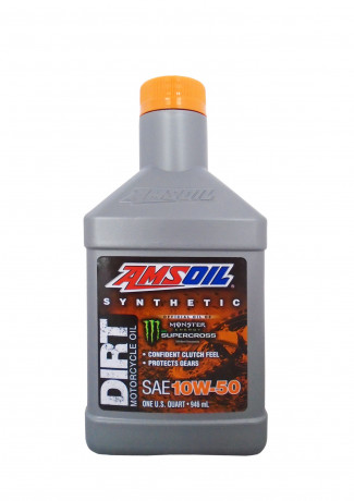 Мотоциклетное масло AMSOIL Synthetic Dirt Bike Oil SAE 10W-50 (0,946л)
