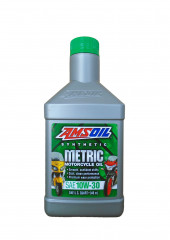 Мотоциклетное масло AMSOIL Synthetic Metric Motorcycle Oil SAE 10W-30 (0,946л)