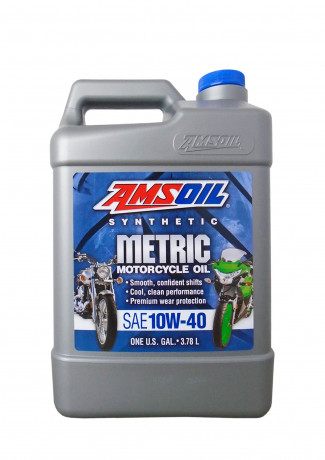 Мотоциклетное масло AMSOIL Synthetic Metric Motorcycle Oil SAE 10W-40