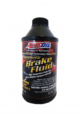 Тормозная жидкость AMSOIL Series 600 DOT 4 Racing Synthetic Brake Fluid (0,355л)***