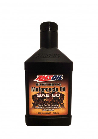 Мотоциклетное масло AMSOIL Synthetic Motorcycle Oil SAE 60 (0,946л)