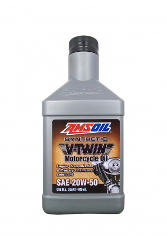 Мотоциклетное масло AMSOIL Synthetic V-Twin Motorcycle Oil SAE 20W-50