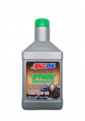 Мотоциклетное масло AMSOIL Synthetic V-Twin Motorcycle Oil SAE 15W-60 (0.946л)