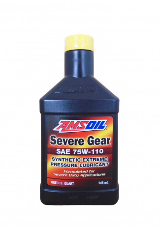 Трансмиссионное масло AMSOIL Severe Gear Synthetic Extreme Pressure (EP) Lubricant SAE 75W-110 (0,946л)