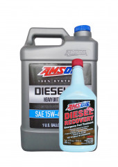 Набор AMSOIL Heavy-Duty Synthetic Diesel Oil SAE 15W-40 (3.78л) + AMSOIL Diesel Recovery Emergency Fuel Treatment (0,888л)