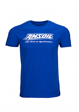 Футболка мужская синяя AMSOIL Firsts