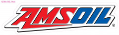 Наклейка AMSOIL (винил с ламинацией) 120х33,23 см