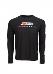 Футболка с длинным рукавом мужская черная AMSOIL Racing
