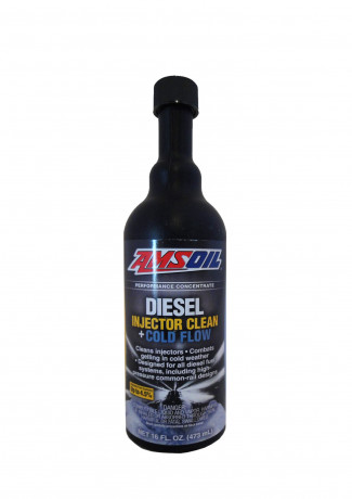 Присадка (антизастыватель+очиститель) в дизельную топливную систему AMSOIL Diesel Injector Clean + Cold Flow (0,473л)***