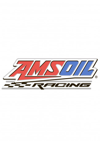 Наклейка AMSOIL RACING (винил) 10х3,5 см